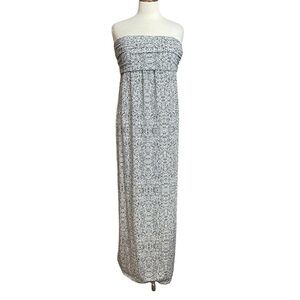 Ann Taylor strapless knit maxi dress large